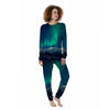 Northern Lights Print Women's Pajamas-grizzshop