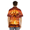 Nuclear Bomb Explosion Print Men's Hawaiian Shirt-grizzshop