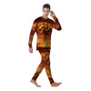 Nuclear Bomb Explosion Print Men's Pajamas-grizzshop