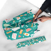 Nurse Pattern Print Automatic Foldable Umbrella-grizzshop