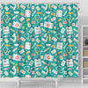 Nurse Pattern Print Bathroom Shower Curtain-grizzshop