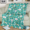 Nurse Pattern Print Blanket-grizzshop