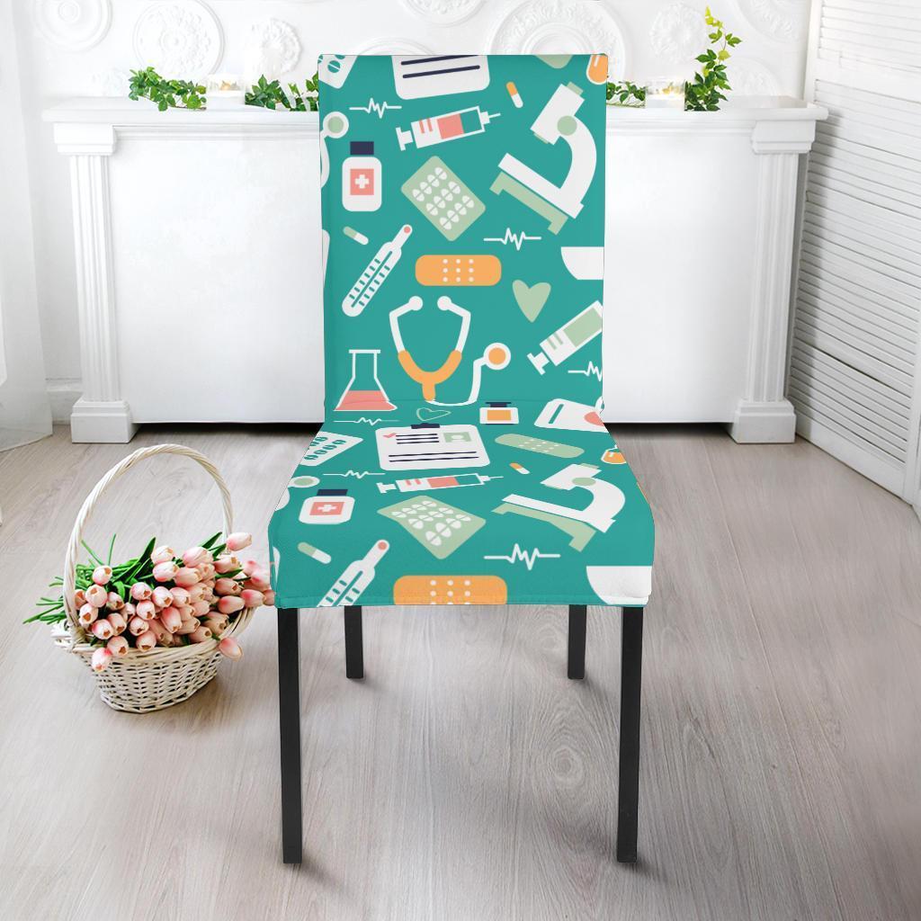 Nurse Pattern Print Chair Cover-grizzshop