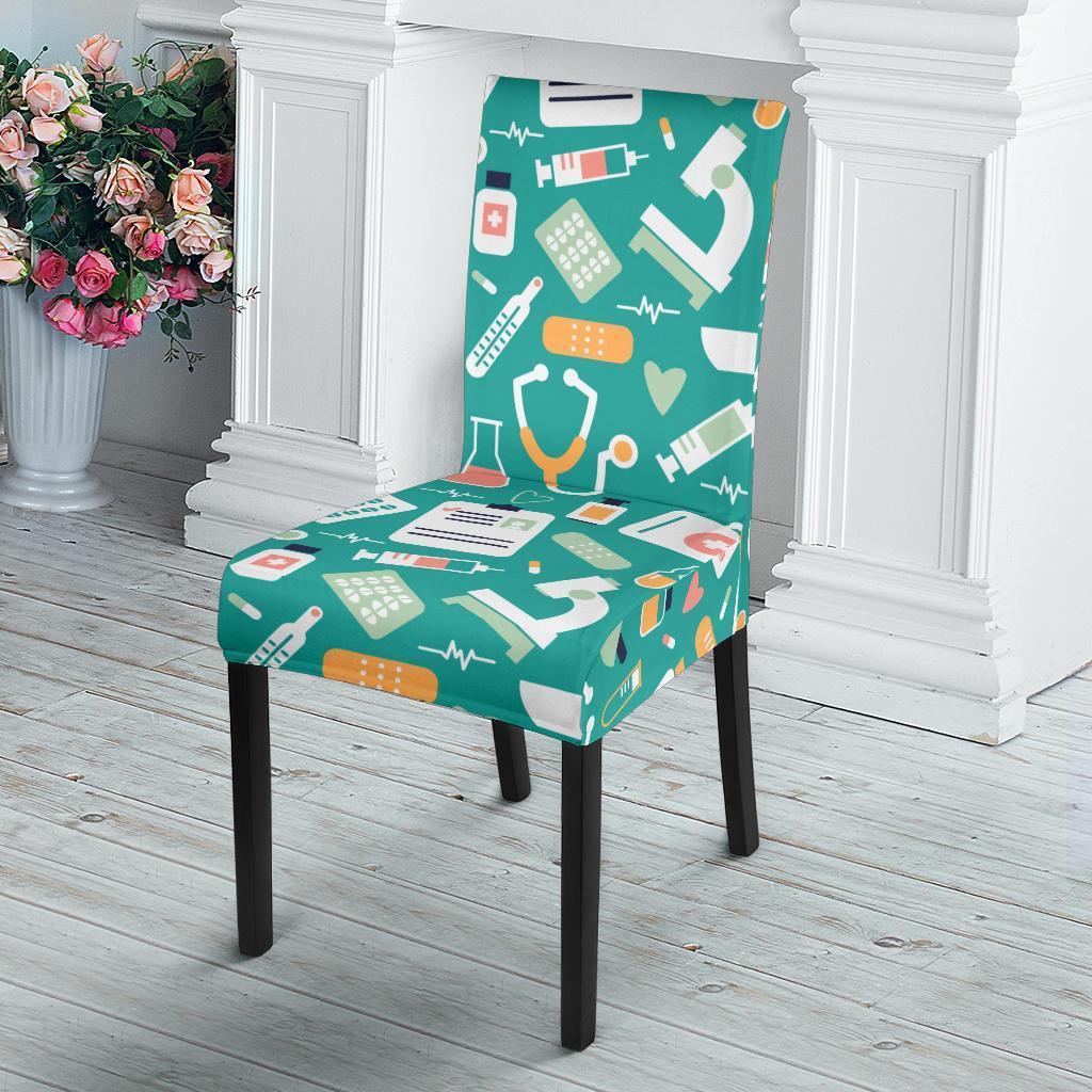 Nurse Pattern Print Chair Cover-grizzshop