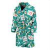 Nurse Pattern Print Men Long Robe-grizzshop