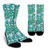 Nurse Pattern Print Unisex Crew Socks-grizzshop