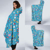 Nurse Print Pattern Hooded Blanket-grizzshop