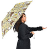 Nurse Teddy Bear Pattern Print Automatic Foldable Umbrella-grizzshop