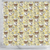 Nurse Teddy Bear Pattern Print Bathroom Shower Curtain-grizzshop