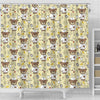 Nurse Teddy Bear Pattern Print Bathroom Shower Curtain-grizzshop