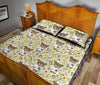 Nurse Teddy Bear Pattern Print Bed Set Quilt-grizzshop