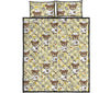 Nurse Teddy Bear Pattern Print Bed Set Quilt-grizzshop