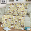 Nurse Teddy Bear Pattern Print Blanket-grizzshop