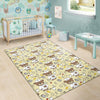 Nurse Teddy Bear Pattern Print Floor Mat-grizzshop