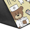 Nurse Teddy Bear Pattern Print Floor Mat-grizzshop