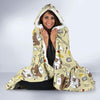 Nurse Teddy Bear Pattern Print Hooded Blanket-grizzshop