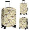 Nurse Teddy Bear Pattern Print Luggage Cover Protector-grizzshop