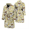 Nurse Teddy Bear Pattern Print Men Long Robe-grizzshop