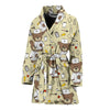 Nurse Teddy Bear Pattern Print Women Long Robe-grizzshop