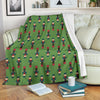 Nutcracker Green Pattern Print Blanket-grizzshop