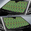 Nutcracker Green Pattern Print Car Sun Shade-grizzshop