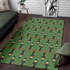 Nutcracker Green Pattern Print Floor Mat-grizzshop