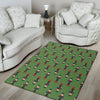 Nutcracker Green Pattern Print Floor Mat-grizzshop