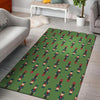 Nutcracker Green Pattern Print Floor Mat-grizzshop