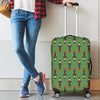 Nutcracker Green Pattern Print Luggage Cover Protector-grizzshop