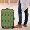 Nutcracker Green Pattern Print Luggage Cover Protector-grizzshop