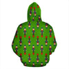 Nutcracker Green Pattern Print Men Women Pullover Hoodie-grizzshop