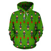 Nutcracker Green Pattern Print Men Women Pullover Hoodie-grizzshop