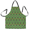 Nutcracker Green Pattern Print Men's Apron-grizzshop