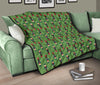 Nutcracker Green Pattern Print Quilt-grizzshop