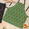 Nutcracker Green Pattern Print Women's Apron-grizzshop