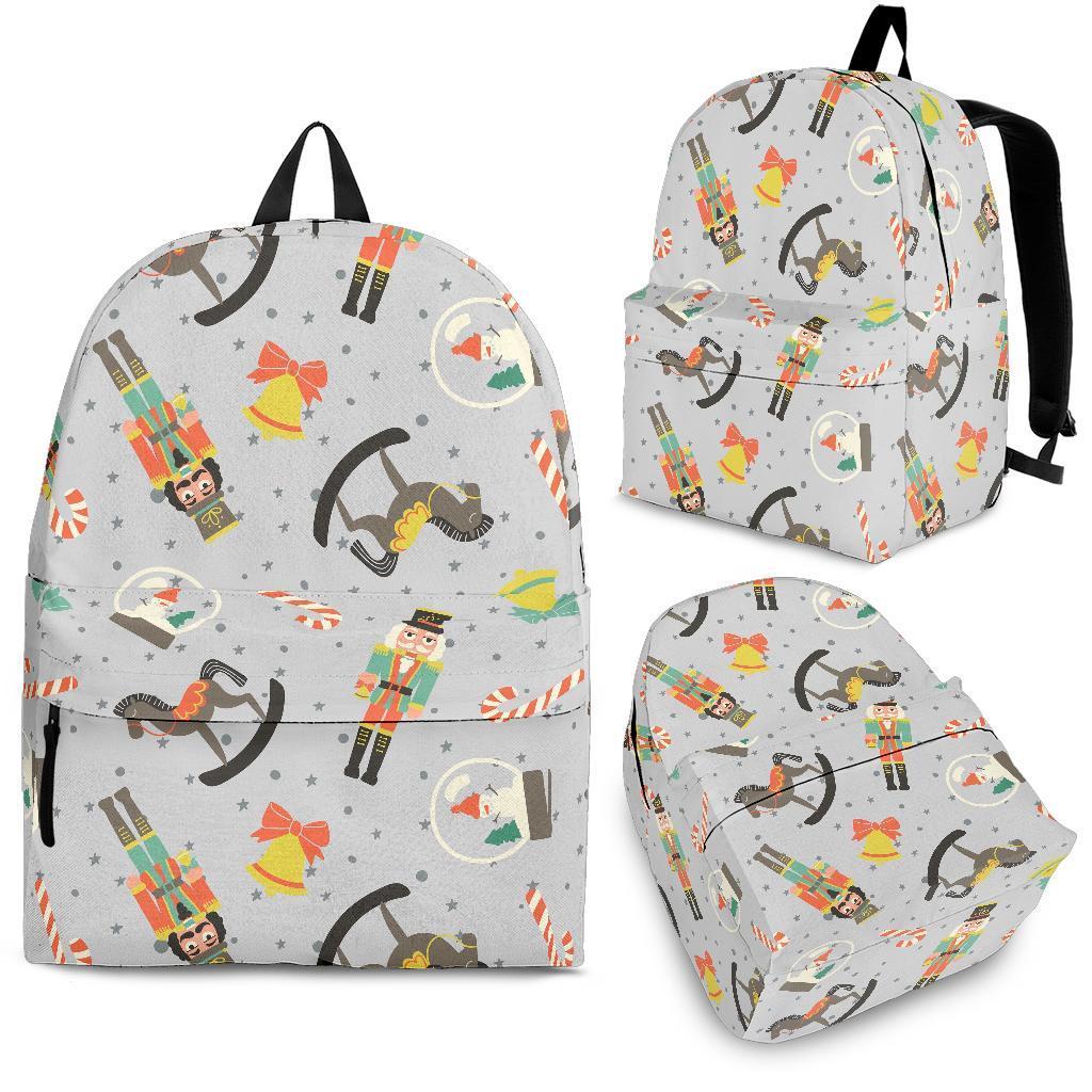 Nutcracker Pattern Print Backpack-grizzshop