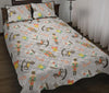 Nutcracker Pattern Print Bed Set Quilt-grizzshop