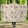 Nutcracker Pattern Print Hooded Blanket-grizzshop