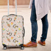 Nutcracker Pattern Print Luggage Cover Protector-grizzshop