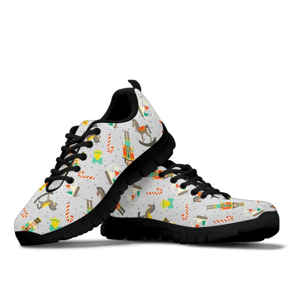 Nutcracker Pattern Print Sneaker Shoes For Men Women-grizzshop