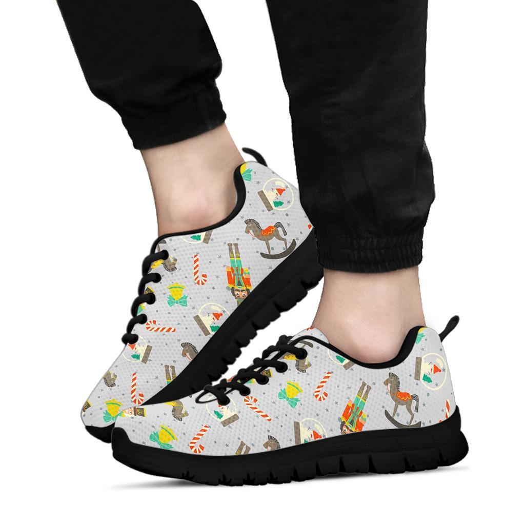 Nutcracker Pattern Print Sneaker Shoes For Men Women-grizzshop