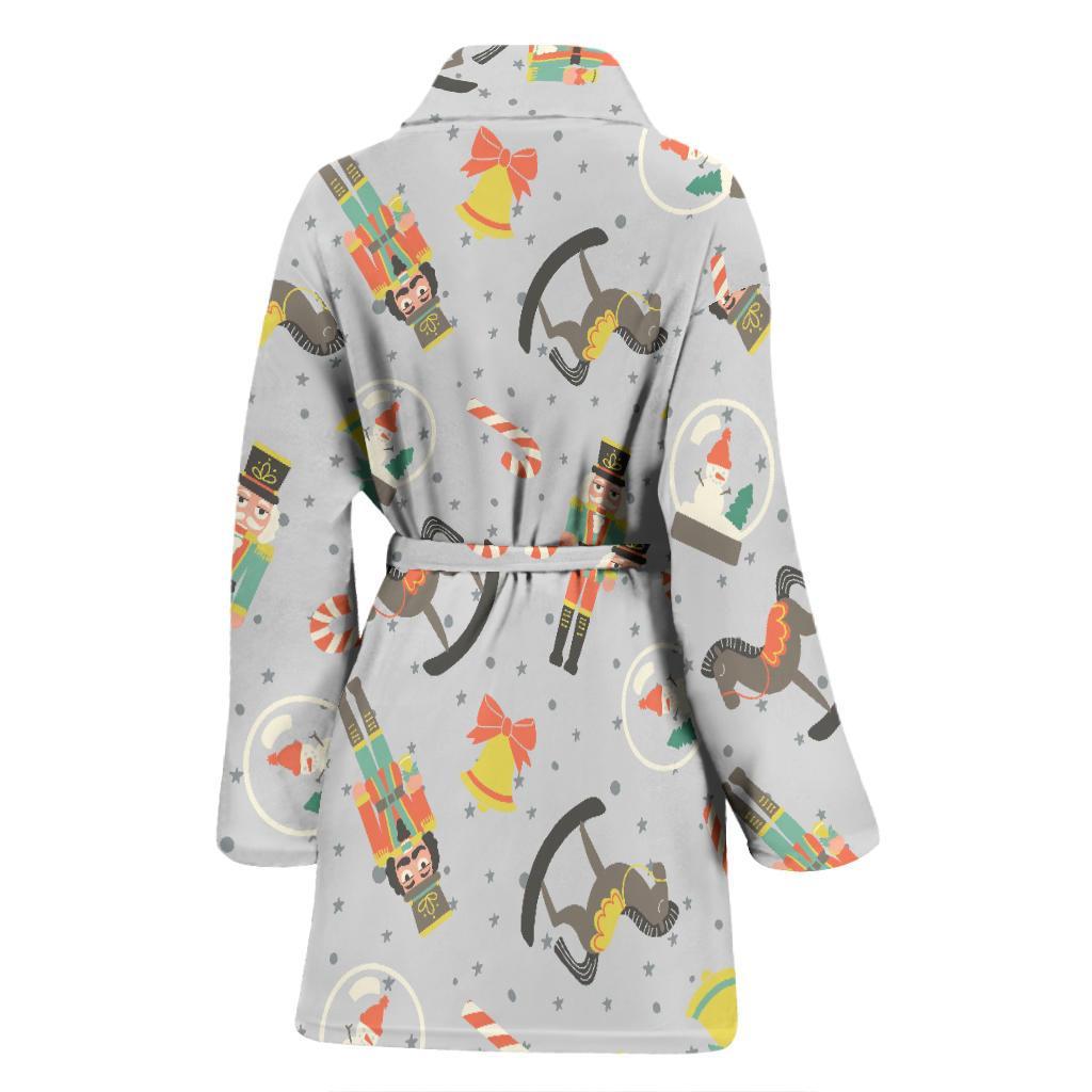 Nutcracker Pattern Print Women Long Robe-grizzshop