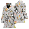 Nutcracker Pattern Print Women Long Robe-grizzshop