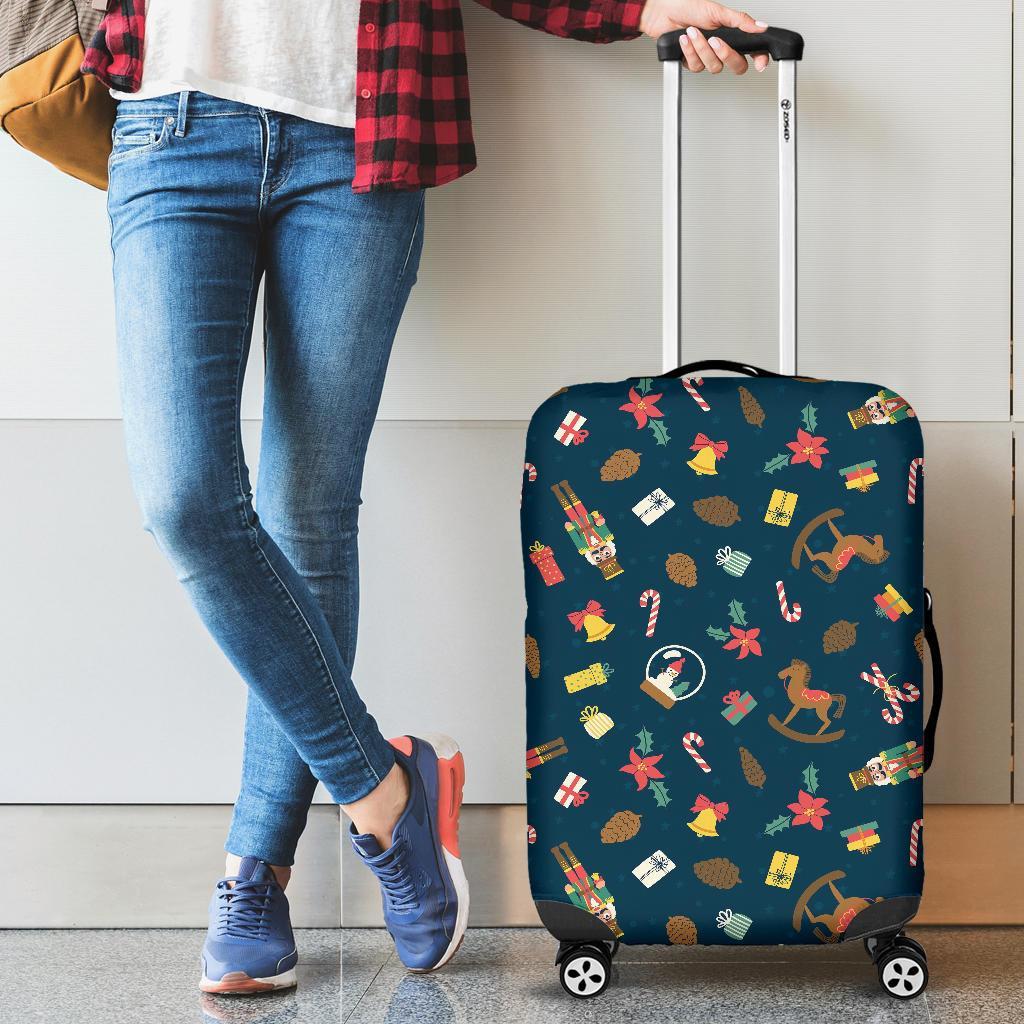 Nutcracker Print Pattern Luggage Cover Protector-grizzshop