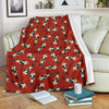 Nutcracker Red Pattern Print Blanket-grizzshop