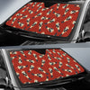 Nutcracker Red Pattern Print Car Sun Shade-grizzshop