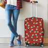 Nutcracker Red Pattern Print Luggage Cover Protector-grizzshop