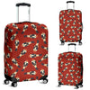 Nutcracker Red Pattern Print Luggage Cover Protector-grizzshop