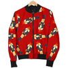 Nutcracker Red Pattern Print Men's Bomber Jacket-grizzshop