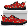 Nutcracker Red Pattern Print Sneaker Shoes For Men Women-grizzshop